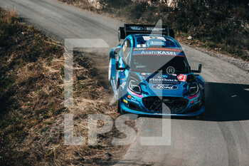 21/01/2023 - 09 Jourdan SERDERIDIS (GRC), Frédéric MICLOTTE (BEL), M-SPORT FORD WORLD RALLY TEAM, FORD Puma Rally1 Hybrid, WRC, action during the Rallye Automobile Monte Carlo 2023, 1st round of the 2023 WRC World Rally Car Championship, from January 19 to 22, 2023 at Monte Carlo, Monaco - AUTO - WRC - RALLYE AUTOMOBILE MONTE CARLO 2023 - RALLY - MOTORI