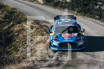 21/01/2023 - 08 Ott TANAK (EST), Martin JARVEOJA (EST), M-SPORT FORD WORLD RALLY TEAM, FORD Puma Rally1 Hybrid, WRC ,action during the Rallye Automobile Monte Carlo 2023, 1st round of the 2023 WRC World Rally Car Championship, from January 19 to 22, 2023 at Monte Carlo, Monaco - AUTO - WRC - RALLYE AUTOMOBILE MONTE CARLO 2023 - RALLY - MOTORI