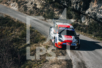 21/01/2023 - 69 Kalle ROVANPERA (FIN), Jonne HALTTUNEN (FIN), TOYOTA GAZOO RACING WRT, TOYOTA Yaris Rally1 Hybrid,WRC, action during the Rallye Automobile Monte Carlo 2023, 1st round of the 2023 WRC World Rally Car Championship, from January 19 to 22, 2023 at Monte Carlo, Monaco - AUTO - WRC - RALLYE AUTOMOBILE MONTE CARLO 2023 - RALLY - MOTORI