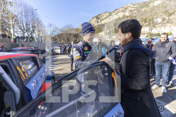 21/01/2023 - BEN SULAYEM Mohammed, FIA President, NEUVILLE Thierry (FRA), HYUNDAI I20 N Rally1 Hybrid, portrait during the Rallye Automobile Monte Carlo 2023, 1st round of the 2023 WRC World Rally Car Championship, from January 19 to 22, 2023 at Monte Carlo, Monaco - AUTO - WRC - RALLYE AUTOMOBILE MONTE CARLO 2023 - RALLY - MOTORI