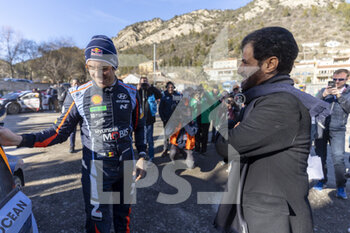 21/01/2023 - BEN SULAYEM Mohammed, FIA President, NEUVILLE Thierry (FRA), HYUNDAI I20 N Rally1 Hybrid, portrait during the Rallye Automobile Monte Carlo 2023, 1st round of the 2023 WRC World Rally Car Championship, from January 19 to 22, 2023 at Monte Carlo, Monaco - AUTO - WRC - RALLYE AUTOMOBILE MONTE CARLO 2023 - RALLY - MOTORI