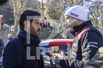 21/01/2023 - BEN SULAYEM Mohammed, FIA President, OGIER Sébastien (FRA), TOYOTA GR Yaris Rally1 Hybrid, portrait during the Rallye Automobile Monte Carlo 2023, 1st round of the 2023 WRC World Rally Car Championship, from January 19 to 22, 2023 at Monte Carlo, Monaco - AUTO - WRC - RALLYE AUTOMOBILE MONTE CARLO 2023 - RALLY - MOTORI