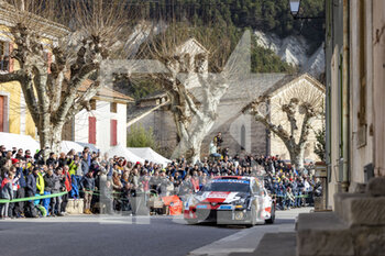 21/01/2023 - 69 Kalle ROVANPERA (FIN), Jonne HALTTUNEN (FIN), TOYOTA GAZOO RACING WRT, TOYOTA Yaris Rally1 Hybrid, WRC, action during the Rallye Automobile Monte Carlo 2023, 1st round of the 2023 WRC World Rally Car Championship, from January 19 to 22, 2023 at Monte Carlo, Monaco - AUTO - WRC - RALLYE AUTOMOBILE MONTE CARLO 2023 - RALLY - MOTORI