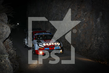 21/01/2023 - 17 Sébastien OGIER (FRA), Vincent LANDAIS (FRA), TOYOTA GAZOO RACING WRT, TOYOTA GR Yaris Rally1 Hybrid, WRC, action during the Rallye Automobile Monte Carlo 2023, 1st round of the 2023 WRC World Rally Car Championship, from January 19 to 22, 2023 at Monte Carlo, Monaco - AUTO - WRC - RALLYE AUTOMOBILE MONTE CARLO 2023 - RALLY - MOTORI