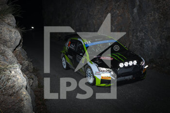 21/01/2023 - 23 Oliver SOLBERG (SWE), Elliott EDMONDSON (GBR), OLIVER SOLBERG, SKODA FABIA RS, RC2, Rally2, action during the Rallye Automobile Monte Carlo 2023, 1st round of the 2023 WRC World Rally Car Championship, from January 19 to 22, 2023 at Monte Carlo, Monaco - AUTO - WRC - RALLYE AUTOMOBILE MONTE CARLO 2023 - RALLY - MOTORI