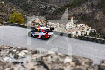 22/01/2023 - 69 Kalle ROVANPERA (FIN), Jonne HALTTUNEN (FIN), TOYOTA GAZOO RACING WRT, TOYOTA Yaris Rally1 Hybrid, WRC, action during the Rallye Automobile Monte Carlo 2023, 1st round of the 2023 WRC World Rally Car Championship, from January 19 to 22, 2023 at Monte Carlo, Monaco - AUTO - WRC - RALLYE AUTOMOBILE MONTE CARLO 2023 - RALLY - MOTORI