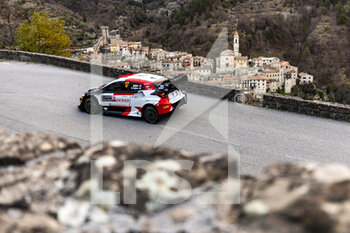 22/01/2023 - 17 Sébastien OGIER (FRA), Vincent LANDAIS (FRA), TOYOTA GAZOO RACING WRT, TOYOTA GR Yaris Rally1 Hybrid, WRC, action during the Rallye Automobile Monte Carlo 2023, 1st round of the 2023 WRC World Rally Car Championship, from January 19 to 22, 2023 at Monte Carlo, Monaco - AUTO - WRC - RALLYE AUTOMOBILE MONTE CARLO 2023 - RALLY - MOTORI