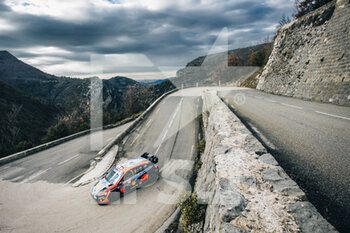 22/01/2023 - 04 Esapekka LAPPI (FIN), Janne FERM (FIN), HYUNDAI SHELL MOBIS WORLD RALLY TEAM, HYUNDAI i20 N Rally1 Hybrid, WRC, action during the Rallye Automobile Monte Carlo 2023, 1st round of the 2023 WRC World Rally Car Championship, from January 19 to 22, 2023 at Monte Carlo, Monaco - AUTO - WRC - RALLYE AUTOMOBILE MONTE CARLO 2023 - RALLY - MOTORI