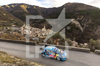 22/01/2023 - 08 Ott TANAK (EST), Martin JARVEOJA (EST), M-SPORT FORD WORLD RALLY TEAM, FORD Puma Rally1 Hybrid, WRC ,action during the Rallye Automobile Monte Carlo 2023, 1st round of the 2023 WRC World Rally Car Championship, from January 19 to 22, 2023 at Monte Carlo, Monaco - AUTO - WRC - RALLYE AUTOMOBILE MONTE CARLO 2023 - RALLY - MOTORI