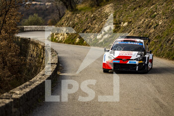 22/01/2023 - 69 Kalle ROVANPERA (FIN), Jonne HALTTUNEN (FIN), TOYOTA GAZOO RACING WRT, TOYOTA Yaris Rally1 Hybrid, WRC, action during the Rallye Automobile Monte Carlo 2023, 1st round of the 2023 WRC World Rally Car Championship, from January 19 to 22, 2023 at Monte Carlo, Monaco - AUTO - WRC - RALLYE AUTOMOBILE MONTE CARLO 2023 - RALLY - MOTORI