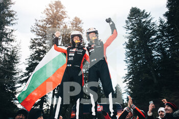 22/01/2023 - Sébastien OGIER (FRA), Vincent LANDAIS (FRA), TOYOTA GAZOO RACING WRT, TOYOTA GR Yaris Rally1 Hybrid, WRC, victory, victoire, winning portrait during the Rallye Automobile Monte Carlo 2023, 1st round of the 2023 WRC World Rally Car Championship, from January 19 to 22, 2023 at Monte Carlo, Monaco - AUTO - WRC - RALLYE AUTOMOBILE MONTE CARLO 2023 - RALLY - MOTORI