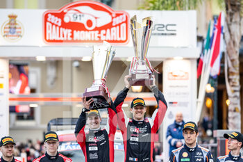 22/01/2023 - 17 Sébastien OGIER (FRA), Vincent LANDAIS (FRA), TOYOTA GAZOO RACING WRT, TOYOTA GR Yaris Rally1 Hybrid, WRC, podium, portrait during the Rallye Automobile Monte Carlo 2023, 1st round of the 2023 WRC World Rally Car Championship, from January 19 to 22, 2023 at Monte Carlo, Monaco - AUTO - WRC - RALLYE AUTOMOBILE MONTE CARLO 2023 - RALLY - MOTORI