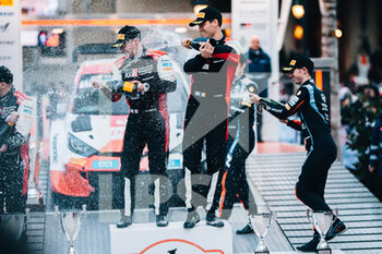 22/01/2023 - Sébastien OGIER (FRA), Vincent LANDAIS (FRA), TOYOTA GAZOO RACING WRT, TOYOTA GR Yaris Rally1 Hybrid, WRC, podium, portrait during the Rallye Automobile Monte Carlo 2023, 1st round of the 2023 WRC World Rally Car Championship, from January 19 to 22, 2023 at Monte Carlo, Monaco - AUTO - WRC - RALLYE AUTOMOBILE MONTE CARLO 2023 - RALLY - MOTORI