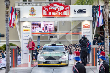 22/01/2023 - 24 Nikolay GRYAZIN (ANA), Konstantin ALEKSANDROV (ANA), TOKSPORT WRT 2, SKODA FABIA RS, RC2, Rally2, action during the Rallye Automobile Monte Carlo 2023, 1st round of the 2023 WRC World Rally Car Championship, from January 19 to 22, 2023 at Monte Carlo, Monaco - AUTO - WRC - RALLYE AUTOMOBILE MONTE CARLO 2023 - RALLY - MOTORI