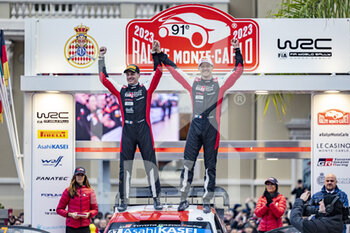 22/01/2023 - OGIER Sébastien (FRA), TOYOTA GR Yaris Rally1 Hybrid, portrait LANDAIS Vincent (FRA), TOYOTA GR Yaris Rally1 Hybrid, portrait during the Rallye Automobile Monte Carlo 2023, 1st round of the 2023 WRC World Rally Car Championship, from January 19 to 22, 2023 at Monte Carlo, Monaco - AUTO - WRC - RALLYE AUTOMOBILE MONTE CARLO 2023 - RALLY - MOTORI