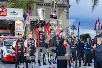 22/01/2023 - OGIER Sébastien (FRA), TOYOTA GR Yaris Rally1 Hybrid, portrait, LANDAIS Vincent (FRA), TOYOTA GR Yaris Rally1 Hybrid, portrait during the Rallye Automobile Monte Carlo 2023, 1st round of the 2023 WRC World Rally Car Championship, from January 19 to 22, 2023 at Monte Carlo, Monaco - AUTO - WRC - RALLYE AUTOMOBILE MONTE CARLO 2023 - RALLY - MOTORI