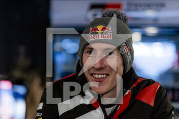 2023-02-08 - EVANS Elfyn (GBR), TOYOTA GR Yaris Rally1 Hybrid, portrait during the Rally Sweden 2023, 2nd round of the 2023 WRC World Rally Car Championship, from February 9 to 12, 2023 at Umea, Vasterbotten County, Sweden - AUTO - WRC - RALLY SWEDEN 2023 - RALLY - MOTORS