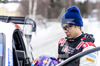 2023-02-09 - KATSUTA Takamoto (JPN), TOYOTA GR Yaris Rally1 Hybrid, portrait during the Rally Sweden 2023, 2nd round of the 2023 WRC World Rally Car Championship, from February 9 to 12, 2023 at Umea, Vasterbotten County, Sweden - AUTO - WRC - RALLY SWEDEN 2023 - RALLY - MOTORS