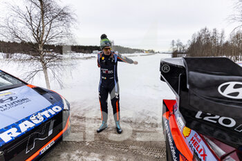 2023-02-09 - BREEN Craig (IRL), HYUNDAI SHELL MOBIS WORLD RALLY TEAM, HYUNDAI i20 N Rally1 Hybrid, WRC, portrait during the Rally Sweden 2023, 2nd round of the 2023 WRC World Rally Car Championship, from February 9 to 12, 2023 at Umea, Vasterbotten County, Sweden - AUTO - WRC - RALLY SWEDEN 2023 - RALLY - MOTORS