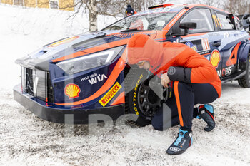 2023-02-09 - NEUVILLE Thierry (FRA), HYUNDAI I20 N Rally1 Hybrid, portrait during the Rally Sweden 2023, 2nd round of the 2023 WRC World Rally Car Championship, from February 9 to 12, 2023 at Umea, Vasterbotten County, Sweden - AUTO - WRC - RALLY SWEDEN 2023 - RALLY - MOTORS