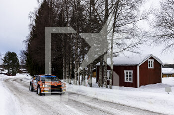2023-02-09 - 24 Jari HUTTUNEN (FIN), Antti LINNAKETO (FIN), SKODA FABIA, RC2, Rally2, action during the Rally Sweden 2023, 2nd round of the 2023 WRC World Rally Car Championship, from February 9 to 12, 2023 at Umea, Vasterbotten County, Sweden - AUTO - WRC - RALLY SWEDEN 2023 - RALLY - MOTORS