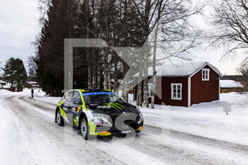 2023-02-09 - 20 Oliver SOLBERG (SWE), Elliott EDMONDSON (GBR), OLIVER SOLBERG, SKODA FABIA RS, RC2, Rally2, action during the Rally Sweden 2023, 2nd round of the 2023 WRC World Rally Car Championship, from February 9 to 12, 2023 at Umea, Vasterbotten County, Sweden - AUTO - WRC - RALLY SWEDEN 2023 - RALLY - MOTORS