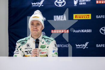 2023-02-09 - LINDHOLM Emil (FIN), SKODA FABIA RS, RC2, Rally2, portrait during the Rally Sweden 2023, 2nd round of the 2023 WRC World Rally Car Championship, from February 9 to 12, 2023 at Umea, Vasterbotten County, Sweden - AUTO - WRC - RALLY SWEDEN 2023 - RALLY - MOTORS