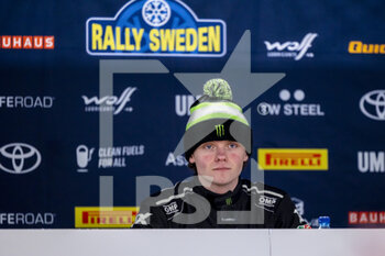2023-02-09 - SOLBERG Oliver (SWE), SKODA FABIA RS, RC2, Rally2, portrait during the Rally Sweden 2023, 2nd round of the 2023 WRC World Rally Car Championship, from February 9 to 12, 2023 at Umea, Vasterbotten County, Sweden - AUTO - WRC - RALLY SWEDEN 2023 - RALLY - MOTORS