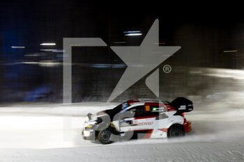 2023-02-09 - 18 Takamoto KATSUTA (JPN), Aaron JOHNSTON (IRL), TOYOTA GAZOO RACING WRT, TOYOTA GR Yaris Rally1 Hybrid, WRC, action during the Rally Sweden 2023, 2nd round of the 2023 WRC World Rally Car Championship, from February 9 to 12, 2023 at Umea, Vasterbotten County, Sweden - AUTO - WRC - RALLY SWEDEN 2023 - RALLY - MOTORS