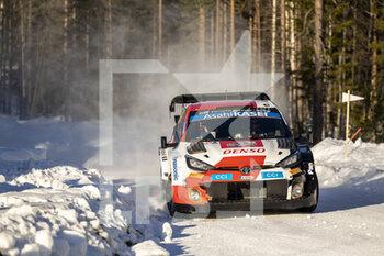2023-02-10 - 18 Takamoto KATSUTA (JPN), Aaron JOHNSTON (IRL), TOYOTA GAZOO RACING WRT, TOYOTA GR Yaris Rally1 Hybrid, WRC, action during the Rally Sweden 2023, 2nd round of the 2023 WRC World Rally Car Championship, from February 9 to 12, 2023 at Umea, Vasterbotten County, Sweden - AUTO - WRC - RALLY SWEDEN 2023 - RALLY - MOTORS