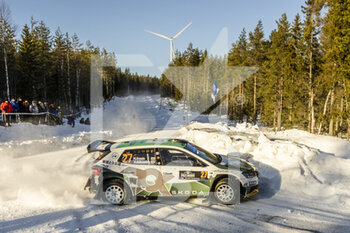 2023-02-10 - 27 Nikolay GRYAZIN (ANA), Konstantin ALEKSANDROV (ANA), TOKSPORT WRT 2, SKODA FABIA RS, RC2, Rally2, action during the Rally Sweden 2023, 2nd round of the 2023 WRC World Rally Car Championship, from February 9 to 12, 2023 at Umea, Vasterbotten County, Sweden - AUTO - WRC - RALLY SWEDEN 2023 - RALLY - MOTORS