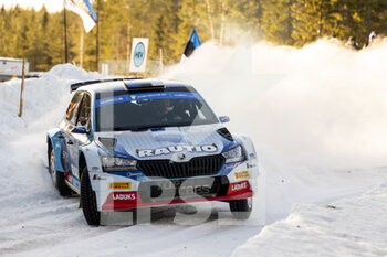 2023-02-10 - 26 Egon KAUR (EST), Jakko VIILO (EST), SKODA FABIA Evo, RC2, Rally2, action during the Rally Sweden 2023, 2nd round of the 2023 WRC World Rally Car Championship, from February 9 to 12, 2023 at Umea, Vasterbotten County, Sweden - AUTO - WRC - RALLY SWEDEN 2023 - RALLY - MOTORS