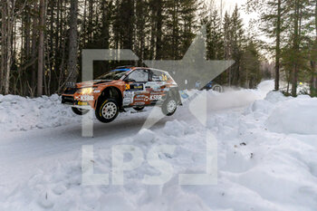 2023-02-10 - 24 Jari HUTTUNEN (FIN), Antti LINNAKETO (FIN), SKODA FABIA, RC2, Rally2, action during the Rally Sweden 2023, 2nd round of the 2023 WRC World Rally Car Championship, from February 9 to 12, 2023 at Umea, Vasterbotten County, Sweden - AUTO - WRC - RALLY SWEDEN 2023 - RALLY - MOTORS