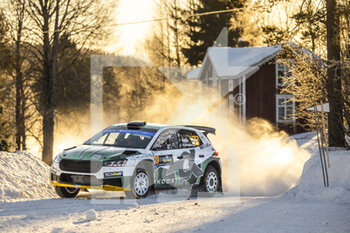 2023-02-11 - 27 Nikolay GRYAZIN (ANA), Konstantin ALEKSANDROV (ANA), TOKSPORT WRT 2, SKODA FABIA RS, RC2, Rally2, action during the Rally Sweden 2023, 2nd round of the 2023 WRC World Rally Car Championship, from February 9 to 12, 2023 at Umea, Vasterbotten County, Sweden - AUTO - WRC - RALLY SWEDEN 2023 - RALLY - MOTORS