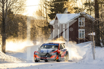 2023-02-11 - 34 Fabrizio ZALDIVAR (PRY), Marcelo DER OHANNESIAN (ITA), HYUNDAI i20 N, RC2, Rally2, action during the Rally Sweden 2023, 2nd round of the 2023 WRC World Rally Car Championship, from February 9 to 12, 2023 at Umea, Vasterbotten County, Sweden - AUTO - WRC - RALLY SWEDEN 2023 - RALLY - MOTORS