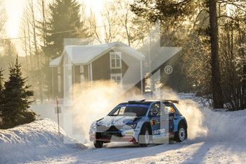 2023-02-11 - 26 Egon KAUR (EST), Jakko VIILO (EST), SKODA FABIA Evo, RC2, Rally2, action during the Rally Sweden 2023, 2nd round of the 2023 WRC World Rally Car Championship, from February 9 to 12, 2023 at Umea, Vasterbotten County, Sweden - AUTO - WRC - RALLY SWEDEN 2023 - RALLY - MOTORS