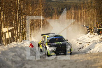 2023-02-11 - 20 Oliver SOLBERG (SWE), Elliott EDMONDSON (GBR), OLIVER SOLBERG, SKODA FABIA RS, RC2, Rally2, action during the Rally Sweden 2023, 2nd round of the 2023 WRC World Rally Car Championship, from February 9 to 12, 2023 at Umea, Vasterbotten County, Sweden - AUTO - WRC - RALLY SWEDEN 2023 - RALLY - MOTORS