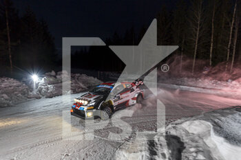2023-02-12 - 18 Takamoto KATSUTA (JPN), Aaron JOHNSTON (IRL), TOYOTA GAZOO RACING WRT, TOYOTA GR Yaris Rally1 Hybrid, WRC, action during the Rally Sweden 2023, 2nd round of the 2023 WRC World Rally Car Championship, from February 9 to 12, 2023 at Umea, Vasterbotten County, Sweden - AUTO - WRC - RALLY SWEDEN 2023 - RALLY - MOTORS