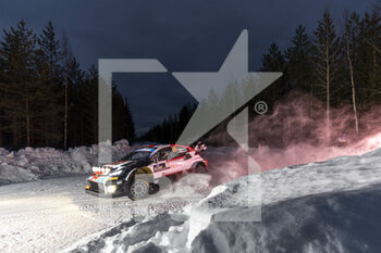 2023-02-12 - 69 Kalle ROVANPERA (FIN), Jonne HALTTUNEN (FIN), TOYOTA GAZOO RACING WRT, TOYOTA Yaris Rally1 Hybrid, WRC, action during the Rally Sweden 2023, 2nd round of the 2023 WRC World Rally Car Championship, from February 9 to 12, 2023 at Umea, Vasterbotten County, Sweden - AUTO - WRC - RALLY SWEDEN 2023 - RALLY - MOTORS