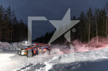 2023-02-12 - 11 Thierry NEUVILLE (BEL), Martijn WYDAEGHE (BEL), HYUNDAI SHELL MOBIS WORLD RALLY TEAM, HYUNDAI I20 N Rally1 Hybrid, WRC, action during the Rally Sweden 2023, 2nd round of the 2023 WRC World Rally Car Championship, from February 9 to 12, 2023 at Umea, Vasterbotten County, Sweden - AUTO - WRC - RALLY SWEDEN 2023 - RALLY - MOTORS