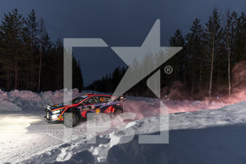 2023-02-12 - 42 Craig BREEN (IRL), James FULTON (IRL), HYUNDAI SHELL MOBIS WORLD RALLY TEAM, HYUNDAI i20 N Rally1 Hybrid, WRC, action during the Rally Sweden 2023, 2nd round of the 2023 WRC World Rally Car Championship, from February 9 to 12, 2023 at Umea, Vasterbotten County, Sweden - AUTO - WRC - RALLY SWEDEN 2023 - RALLY - MOTORS