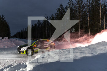 2023-02-12 - 20 Oliver SOLBERG (SWE), Elliott EDMONDSON (GBR), OLIVER SOLBERG, SKODA FABIA RS, RC2, Rally2, action during the Rally Sweden 2023, 2nd round of the 2023 WRC World Rally Car Championship, from February 9 to 12, 2023 at Umea, Vasterbotten County, Sweden - AUTO - WRC - RALLY SWEDEN 2023 - RALLY - MOTORS
