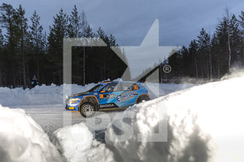 2023-02-12 - 30 Lauri JOONA (FIN), Tuukka SHEMEIKKA (FIN), SKODA FABIA Evo, RC2, Rally2, action during the Rally Sweden 2023, 2nd round of the 2023 WRC World Rally Car Championship, from February 9 to 12, 2023 at Umea, Vasterbotten County, Sweden - AUTO - WRC - RALLY SWEDEN 2023 - RALLY - MOTORS