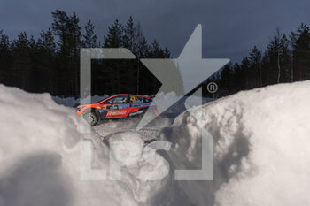 2023-02-12 - 23 Teemu SUNINEN (FIN), Mikko MARKKULA (FIN), HYUNDAI MOTORSPORT N, HYUNDAI i20 N, RC2, Rally2, action during the Rally Sweden 2023, 2nd round of the 2023 WRC World Rally Car Championship, from February 9 to 12, 2023 at Umea, Vasterbotten County, Sweden - AUTO - WRC - RALLY SWEDEN 2023 - RALLY - MOTORS