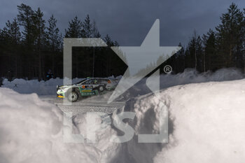 2023-02-12 - 22 Emil LINDHOLM (FIN), Reeta HAMALAINEN (FIN), TOKSPORT WRT, SKODA FABIA RS, RC2, Rally2, action during the Rally Sweden 2023, 2nd round of the 2023 WRC World Rally Car Championship, from February 9 to 12, 2023 at Umea, Vasterbotten County, Sweden - AUTO - WRC - RALLY SWEDEN 2023 - RALLY - MOTORS