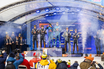 2023-02-12 - TANAK Ott (EST), M-SPORT FORD WORLD RALLY TEAM, FORD Puma Rally1 Hybrid, WRC, portrait, JARVEOJA Martin(EST), M-SPORT FORD WORLD RALLY TEAM, FORD Puma Rally1 Hybrid, WRC, portrait, NEUVILLE Thierry (FRA), HYUNDAI I20 N Rally1 Hybrid, portrait, WYDAEGHE Martijn (BEL), HYUNDAI I20 N Rally1 Hybrid, portrait, BREEN Craig (IRL), HYUNDAI SHELL MOBIS WORLD RALLY TEAM, HYUNDAI i20 N Rally1 Hybrid, WRC, portrait, FULTON James (IRL), HYUNDAI SHELL MOBIS WORLD RALLY TEAM, HYUNDAI i20 N Rally1 Hybrid, WRC, portrait during the Rally Sweden 2023, 2nd round of the 2023 WRC World Rally Car Championship, from February 9 to 12, 2023 at Umea, Vasterbotten County, Sweden - AUTO - WRC - RALLY SWEDEN 2023 - RALLY - MOTORS