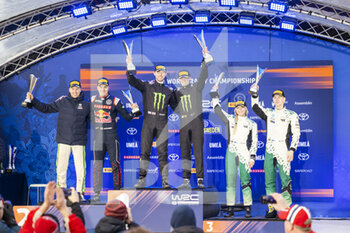 2023-02-12 - SOLBERG Oliver (SWE), SKODA FABIA RS, RC2, Rally2, portrait, PAJARI Sami (FIN), SKODA Fabia RS, RC2, Rally2, portrait, VEIBY Ole Christian (NOR), VOLKSWAGEN POLO GTI, RC2, Rally2, portrait during the Rally Sweden 2023, 2nd round of the 2023 WRC World Rally Car Championship, from February 9 to 12, 2023 at Umea, Vasterbotten County, Sweden - AUTO - WRC - RALLY SWEDEN 2023 - RALLY - MOTORS