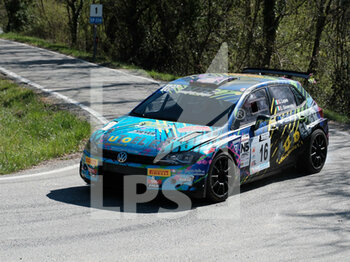 2023-03-25 - Lopes Giovanni ITA Giovenale Elena ITA RC2N N5 Naz. Volkswagen Polo LPS Racing Team New Racing For Genova during the shakedown of Rally Team 971-2023 in Pavarolo - TO, on March 25, 2023 - 49° RALLY TEAM 971 (DAY1) - RALLY - MOTORS