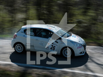 2023-03-25 - Piccardo Andrea ITA Fresolone Martina ITA RC4N Rally4/R2 Peugeot 208-Ro Racing during the shakedown of Rally Team 971-2023 in Pavarolo - TO, on March 25, 2023 - 49° RALLY TEAM 971 (DAY1) - RALLY - MOTORS