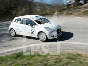 2023-03-25 - Piccardo Andrea ITA Fresolone Martina ITA RC4N Rally4/R2 Peugeot 208-Ro Racing during the shakedown of Rally Team 971-2023 in Pavarolo - TO, on March 25, 2023 - 49° RALLY TEAM 971 (DAY1) - RALLY - MOTORS